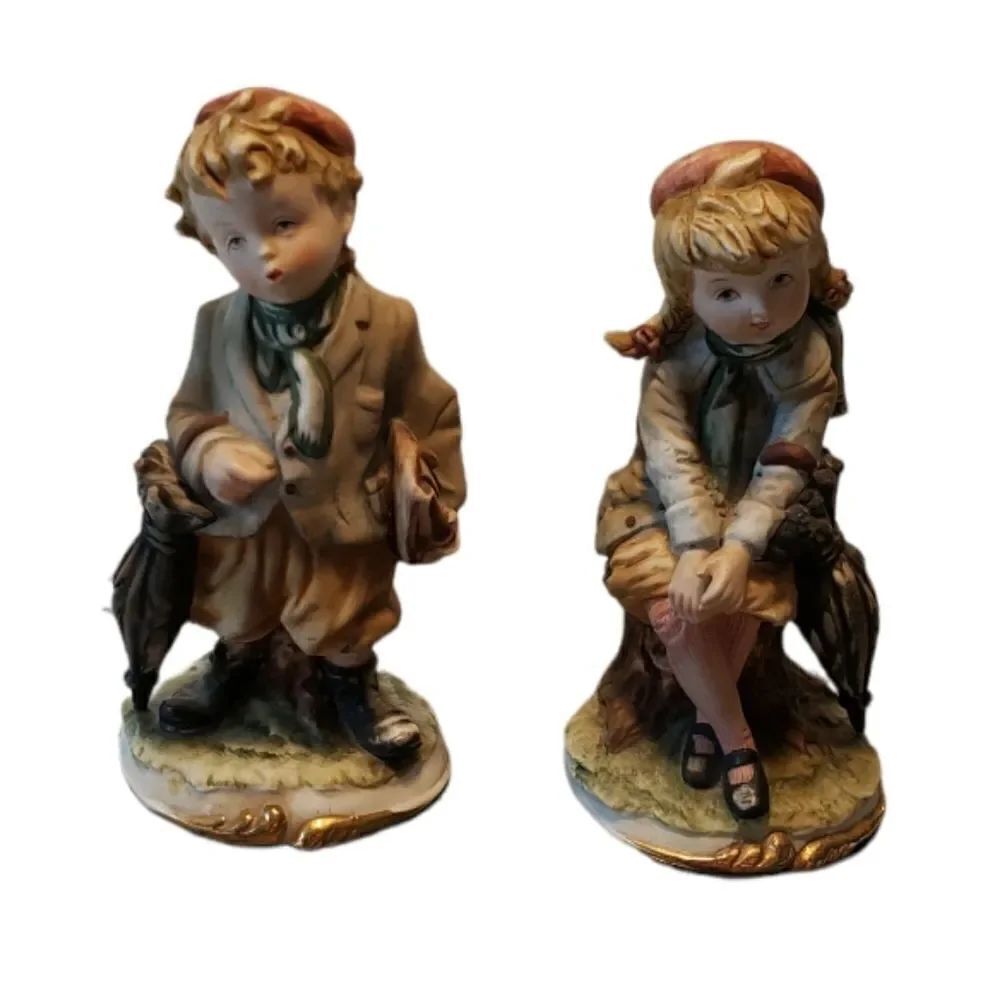 Lefton Boy & Girl Figurines